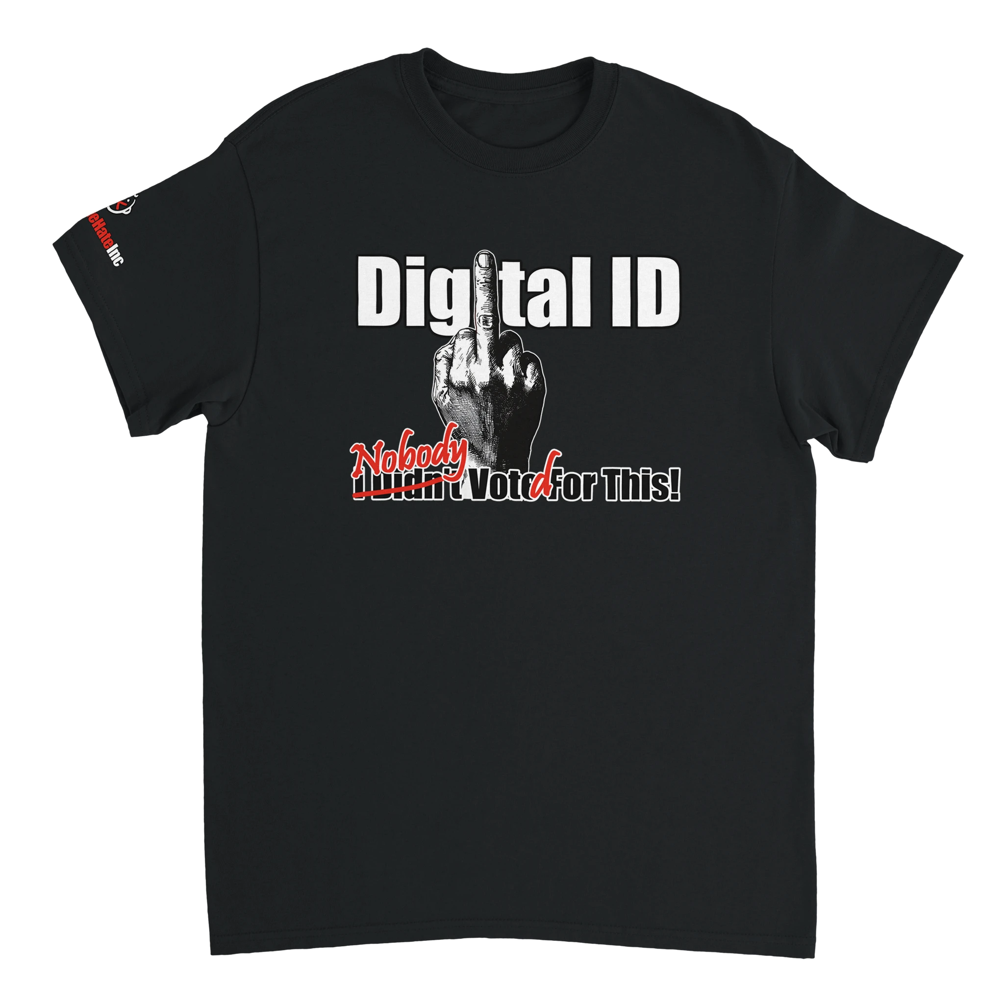 Digital ID: Government System t-shirt, black, front