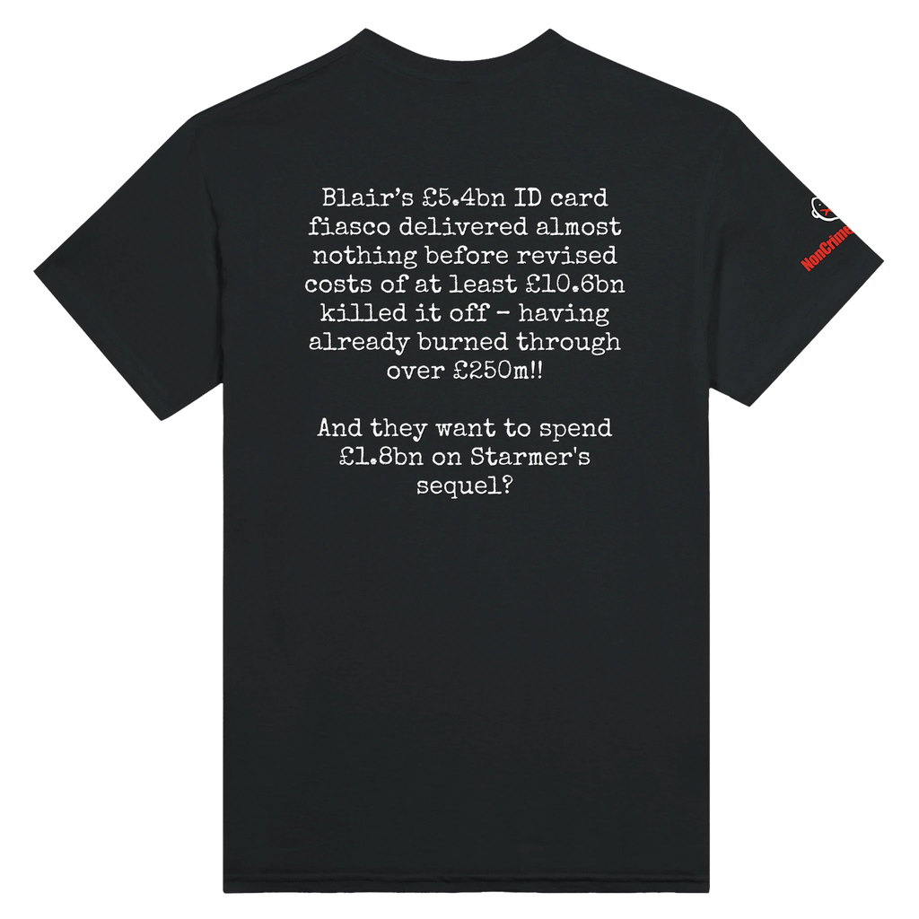 Digital ID: How Much t-shirt, black, back