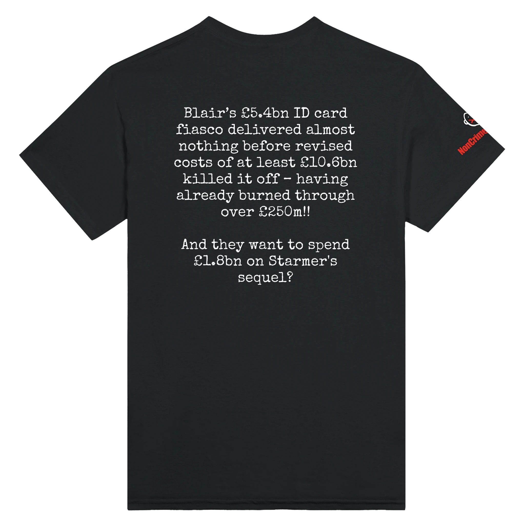 Digital ID: How Much t-shirt, black, back