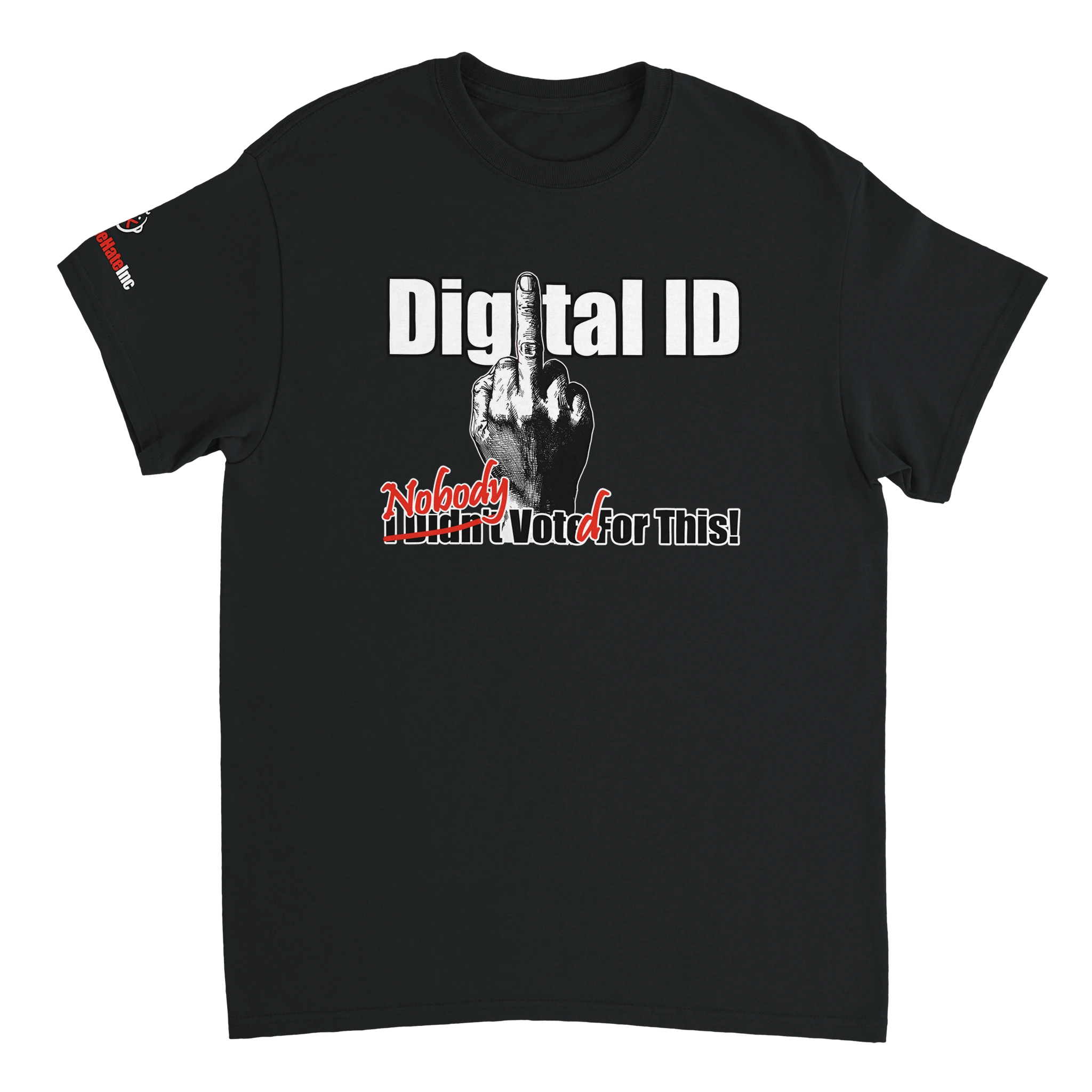 Digital ID: How Much t-shirt, black, front
