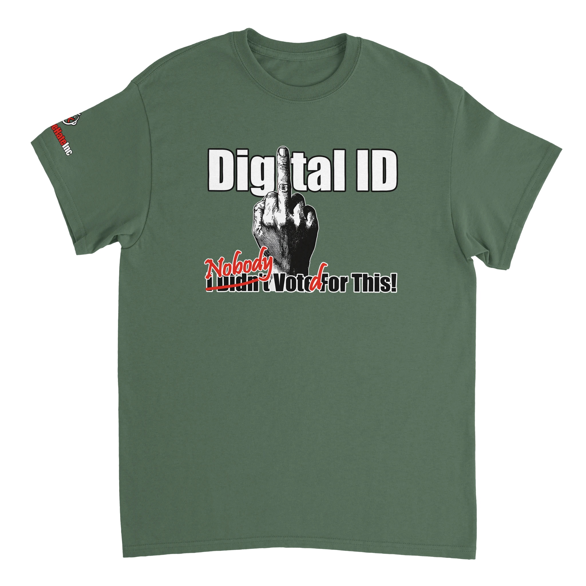 Digital ID: How Much t-shirt, army green, front