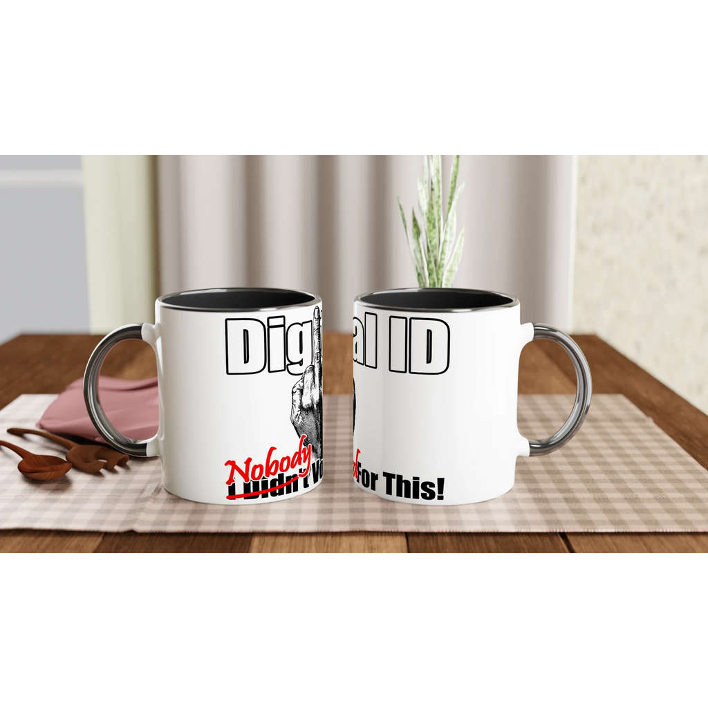Digital ID: pair of Posh 11oz Mug with black inside, handle and trim