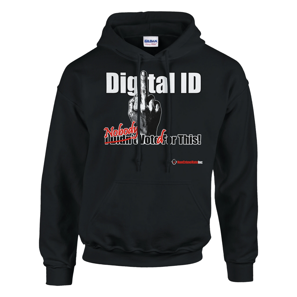 Digital ID: Simple Hoodie, black, front