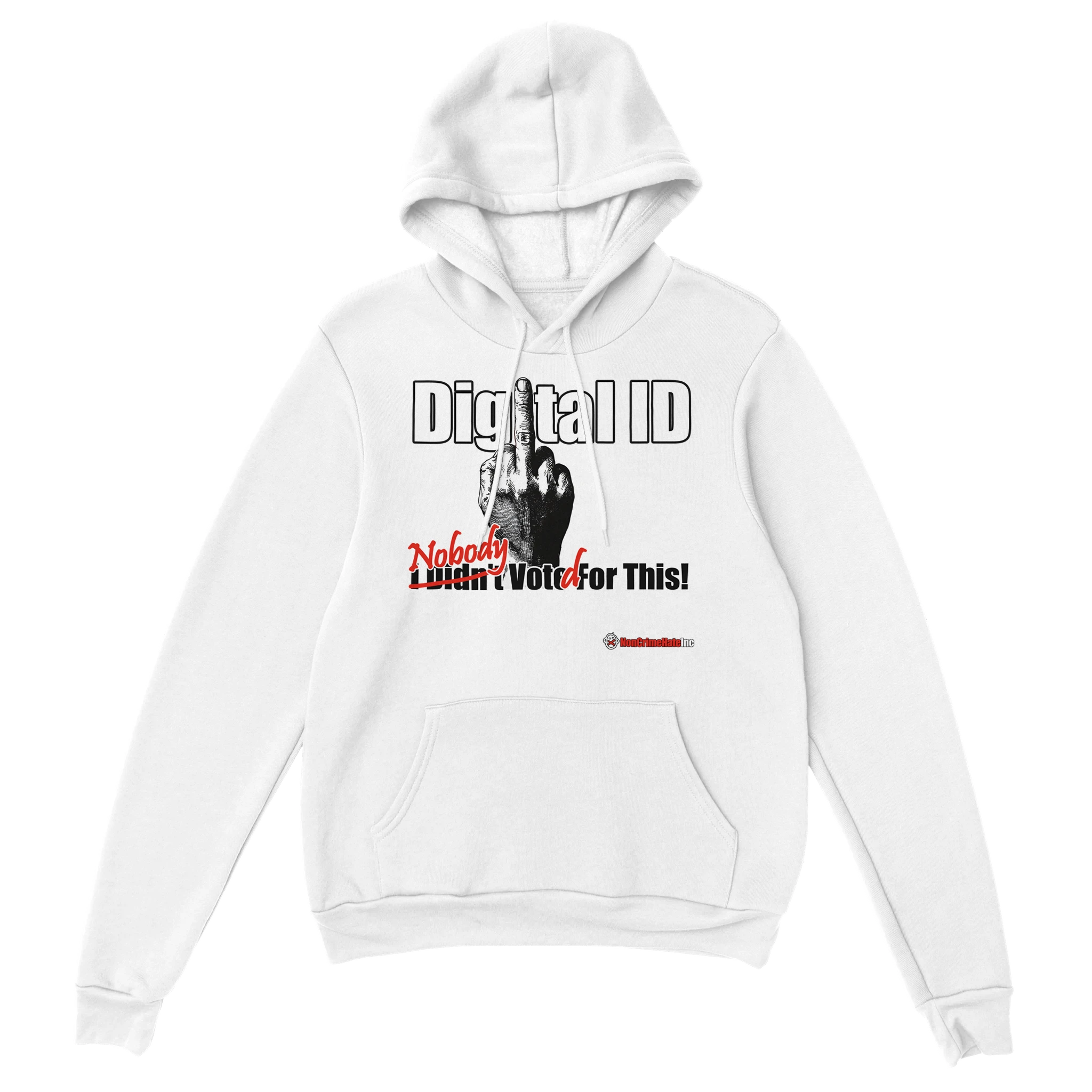 Digital ID: Simple Hoodie, white, front alt
