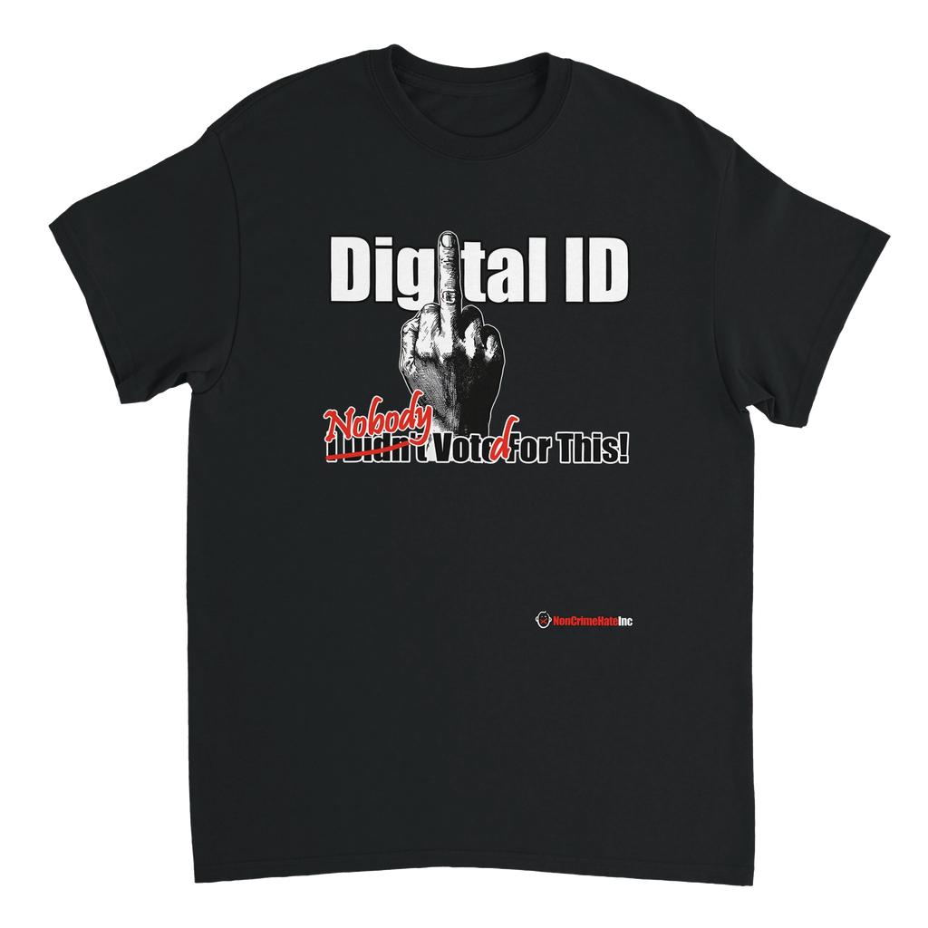 Digital ID: Simple t-shirt, black, front